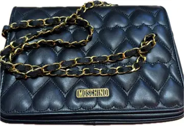 MOSCHINO 천연 가죽 레트로 숄더백