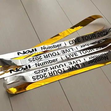 Number_i LIVE TOUR 2025 은색 테이프 2개