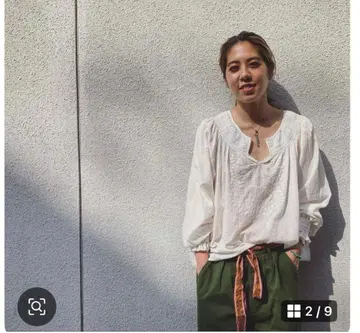 nowos 자수 블라우스