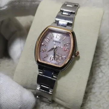 [새상품급] 시티즌 Wicca 헬로키티 여성용 솔라 시계 작동 OK