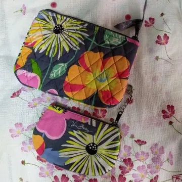 Vera Bradley 꽃무늬 파우치 세트