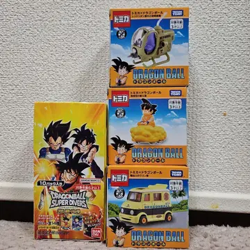 [ 미개봉 ] 드래곤볼 슈퍼 다이버즈 카드 토미카 미니카 세트