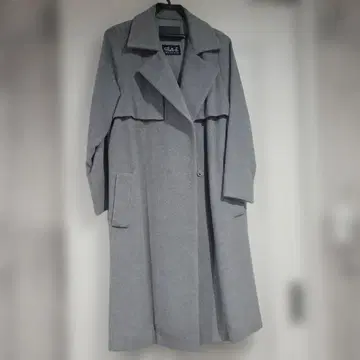 Spick & Span 벨트 그레이 롱 코트