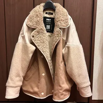 보아 자켓 베이지 더블 브레스트 2way OOF wear