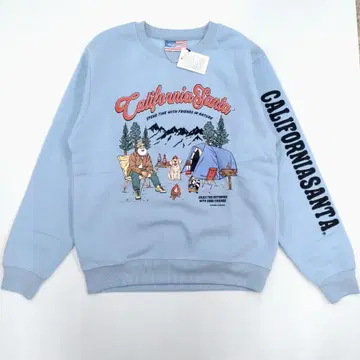 미사용 새상품 색스 캘리포니아 산타 맨투맨 트레이닝복 M 사이즈