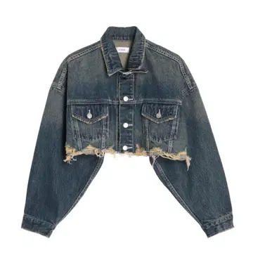 EVRIS 프린지 디자인 데님 자켓
