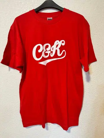 C&K 로고 T셔츠 레드 L 사이즈