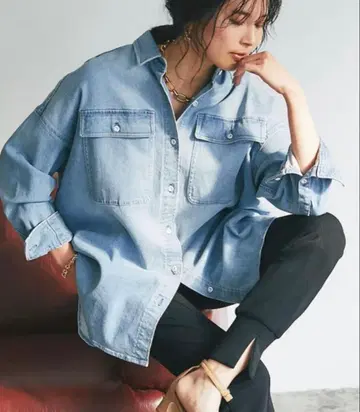 헬시 데님 데님 셔츠