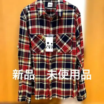 ZARA 미사용 새상품 RELAX ED FIT 체크 셔츠