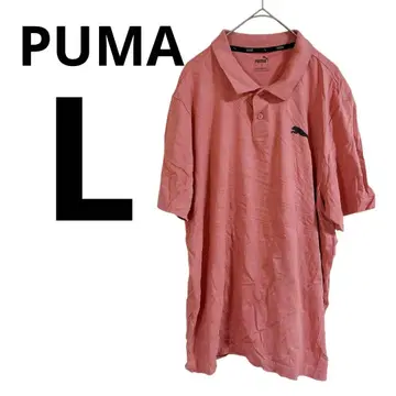 새상품급 PUMA [ L ] 푸마 핑크 피케 셔츠 골프 남성용 여성용