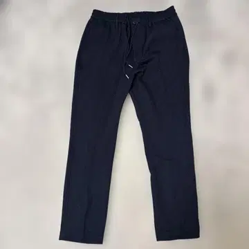 BEAMS 네이비 이지 팬츠 와이드 실루엣