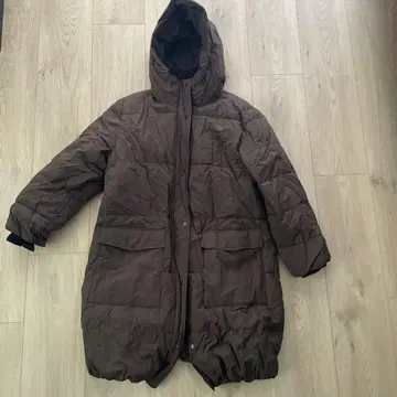 시마무라 오카다 유리 슬림 다운 롱 코트 다크 브라운 3L