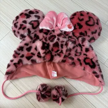 레오파드 무늬 미니 팬캡