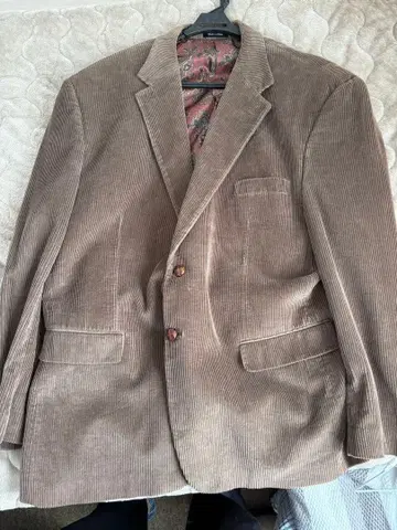 브라운 코듀로이 테일러드 자켓