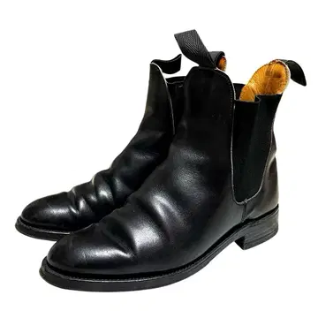 Tricker's 트리커스 사이드 고어 부츠 가죽 신발 가죽 블랙