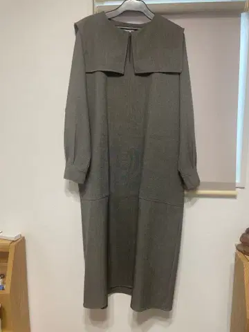 새상품급 SHIPS any 울 라이크 세일러 카라 원피스 긴팔