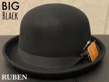 배송비 포함 새상품 빅 사이즈 루벤 포켓터블 펠트 보울러 햇 블랙