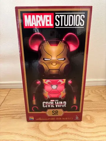 [ 새상품 미개봉 ] 마블 피규어 400% IRON MAN 베어브릭