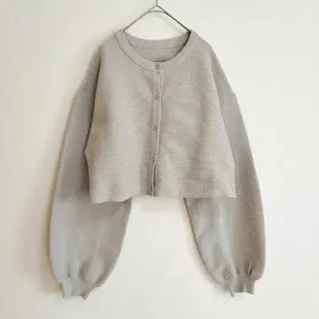 cheriella 크롭 가디건 M 그레이지 스냅 버튼