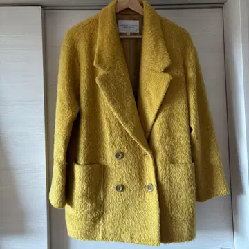 뷰티&유스 테일러드 자켓 더블 옐로우 컬러 M