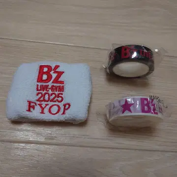 B'z FYOP 리스트 밴드 화이트 & 마스킹 테이프 2종