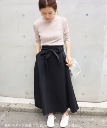 IENA 하이 게이지 리브 크루넥 니트 풀오버 이에나