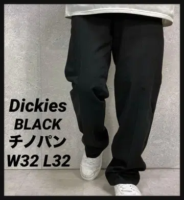 디키즈 00s 블랙 치노 팬츠 워크 구제 의류 W32 L32