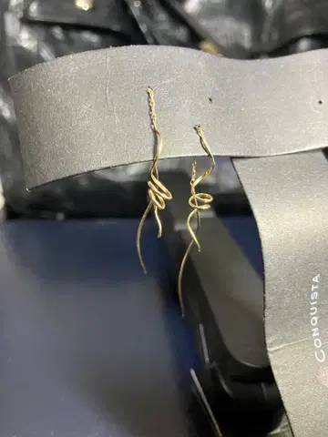 k10 금 스네이크형 골드 귀걸이