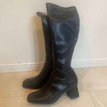 randa 란다 블랙 레더 롱 부츠 M 사이즈