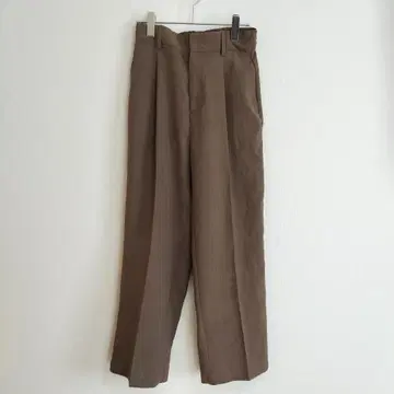 VIS 테이퍼드 팬츠 S 브라운 아름다운 실루엣 센터 프레스