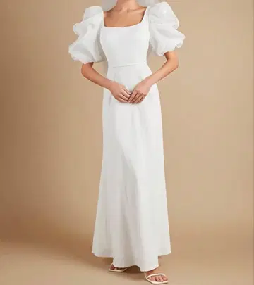 화이트 웨딩 드레스