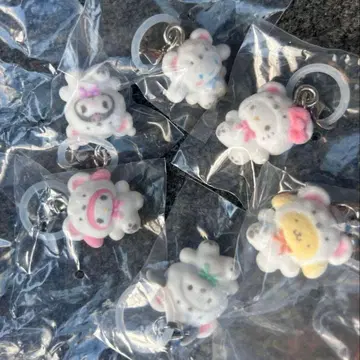 sanrio 산리오 메지루시 액세서리 폭신폭신 스노우 컴프 세트