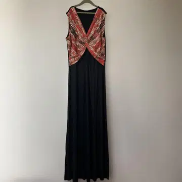 Desigual XL 롱 원피스 데시그알 블랙 맥시