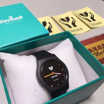 Deviluse 아날로그 손목시계 블랙 미사용품
