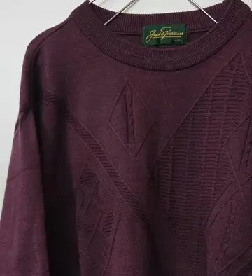 Jack Trillium 버건디 긴팔 티셔츠