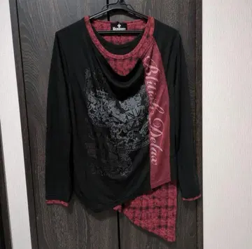 시크 스타일 v넥 롱티