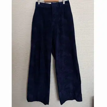 Trip LE Sens 코듀로이 와이드 팬츠 네이비 물빠짐 구제 의류