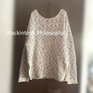 매킨토시 철학 믹스 컬러 니트 큼직하게