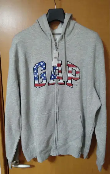 [ 미사용 새상품 ] GAP 속기모 지퍼 후드티 XL