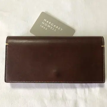 마가렛호웰 소가죽 심플 장지갑 (짙은 갈색)