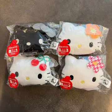 키티 Happy 복권 B상 페이스 참 4개 세트