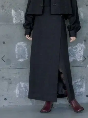 [ HARE ] 모듬 메탈 버튼 랩 내로우 스커트