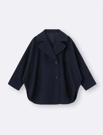 코지 멜톤 케이프 코트 GU 네이비 3XL 완판템 새상품 빅 사이즈