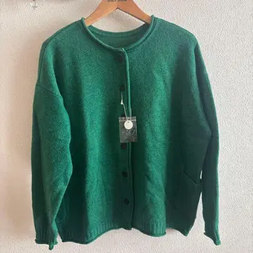 Blue willow 사이드 포켓 2way 울 혼방 가디건