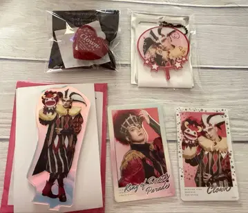 크라운 아크릴 스탠드 부채 체인 포토 카드 린 라이