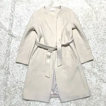 애니시스 노카라 벨티드 코트 파인 울 M