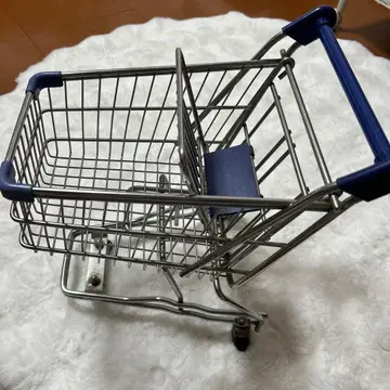 미니 쇼핑 카트 실버/블루