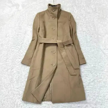 BARNEYS NEW YORK 캐시미어 100% 롱 코트 카멜