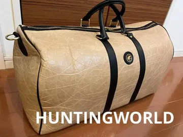 헌팅월드 보스턴 백 골드 로고