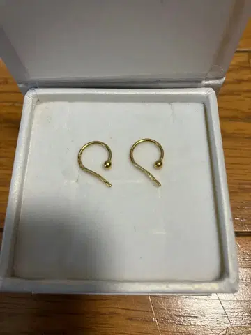 bnanza 귀걸이 K22 끝부분 후프 귀걸이 극소 후크